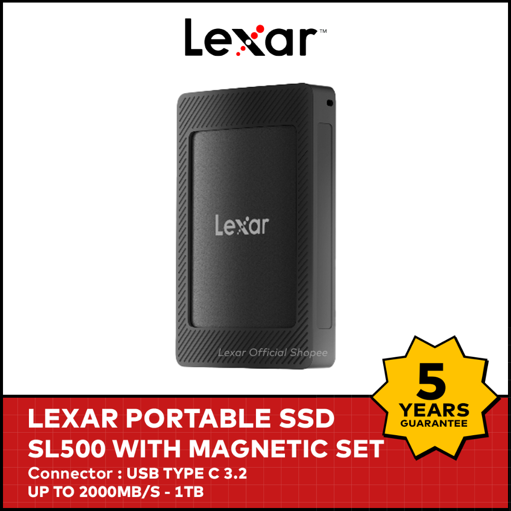 Foto LEXAR SL500 1 TB - Portable SSD with Magnetic Set