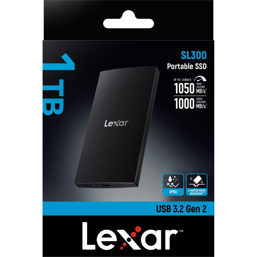 Foto Lexar Lexar SL300 SSD External Portable 1TB - 1 TB USB-C 3.2