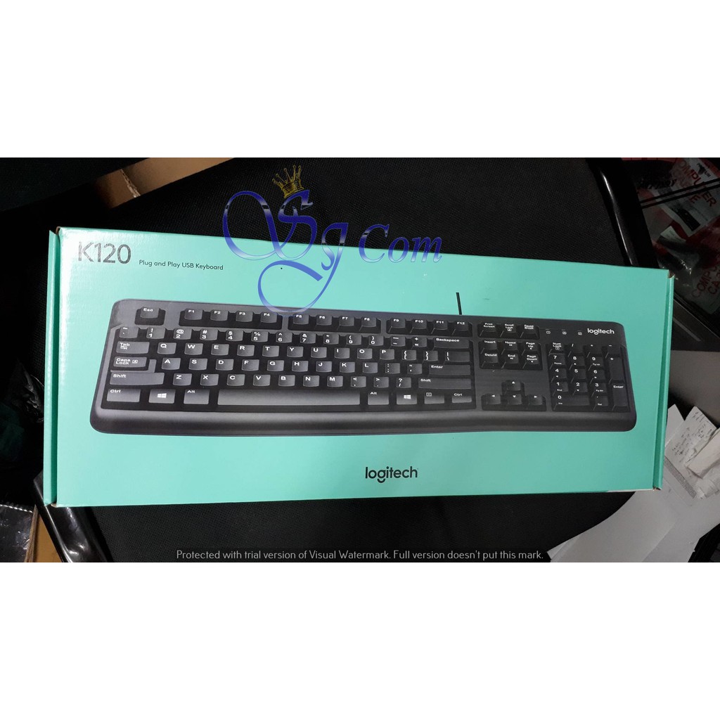 Foto Usb logitech k120 original 100% keybord komputer ...